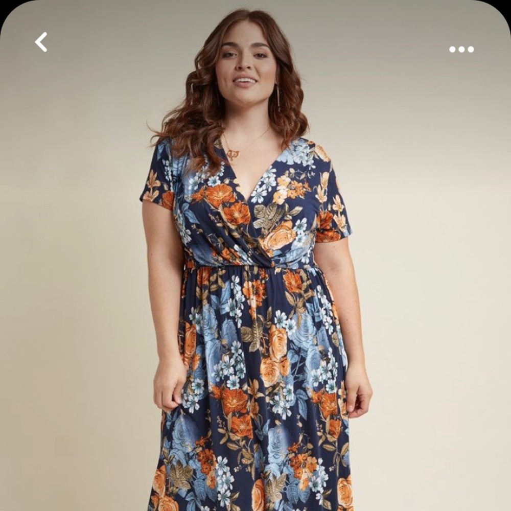 NWOT Modcloth - Gilli - Saturday State of Mind Knot Midi Dress
